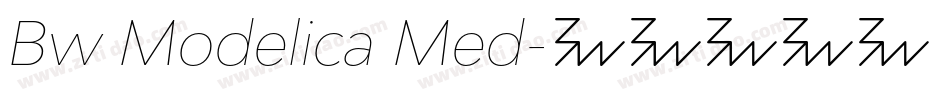 Bw Modelica Med字体转换